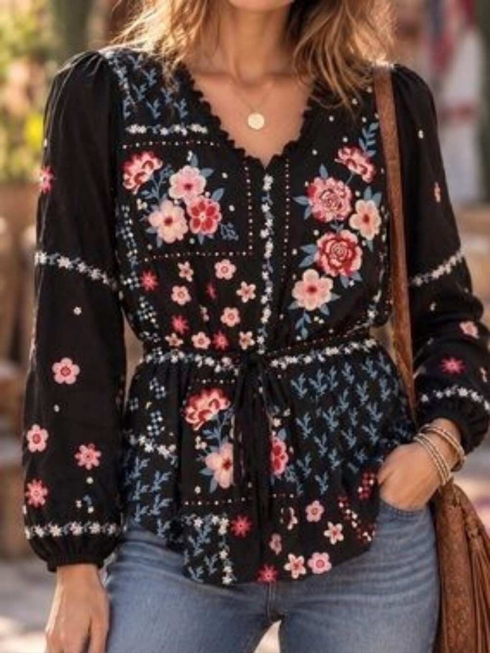 Savannah Jane Embroidered Top